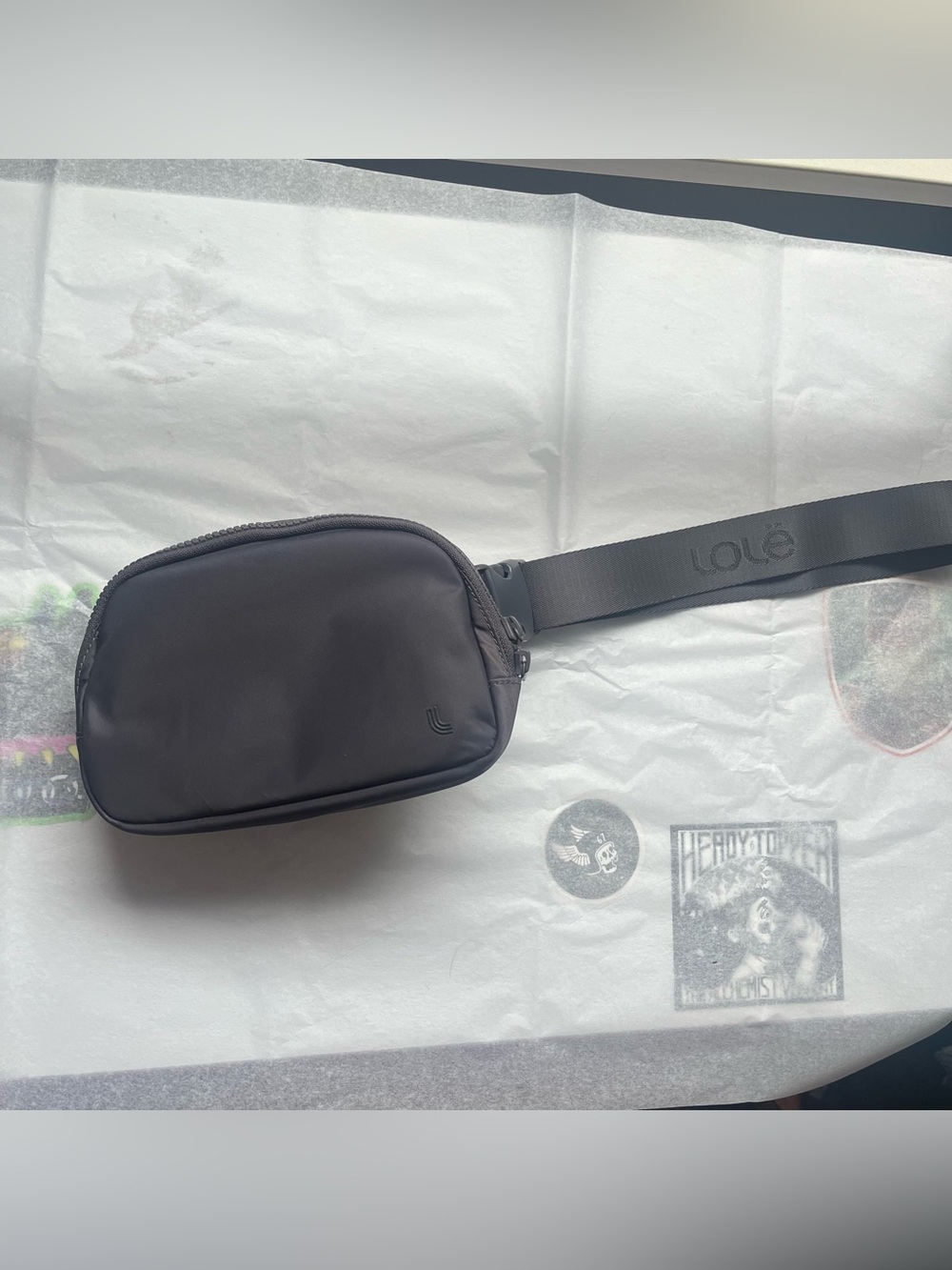 Lolë Charcoal Grey Crossbody Sling Bag - Minimal Everyday Carry